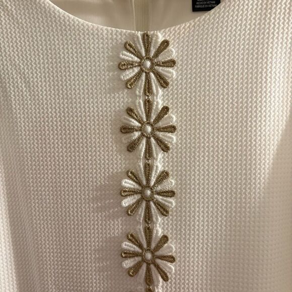 Jessica Howard Women's Sleeveless Trapeze Dress with Lace Trim Size 12P - Picture 4 of 5